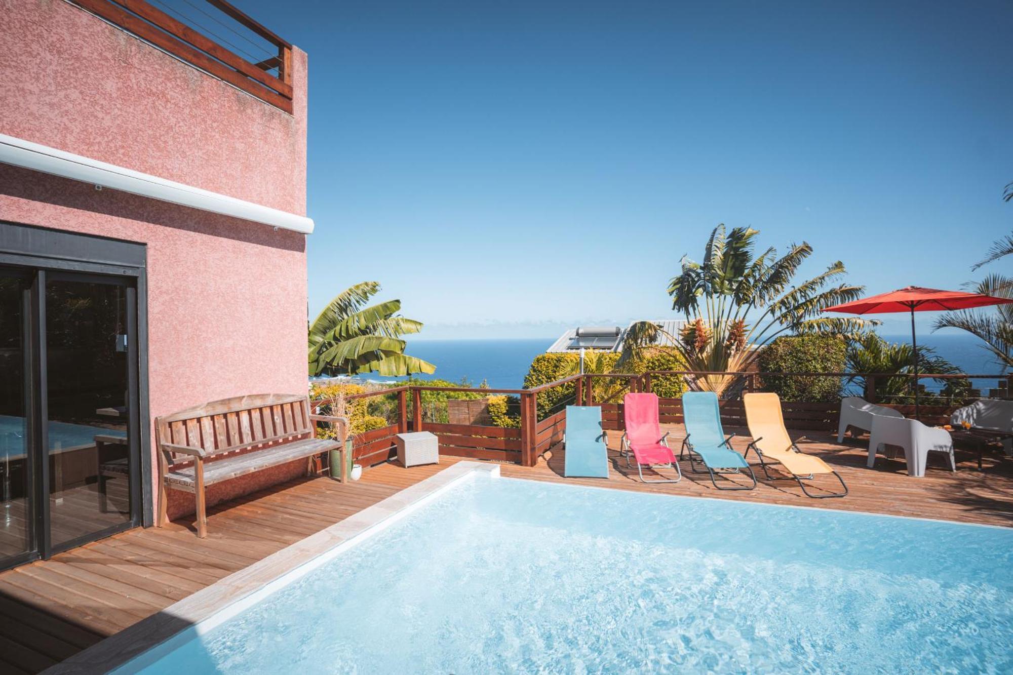 Villa Sunset St Leu, Avec Sa Vue Plongeante Sur La Mer Saint-Leu Buitenkant foto